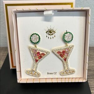 Eye Candy | Cocktail Glass Earrings ✨🍹